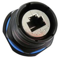 rjftv6a7sa5znf459 Amphenol Socapex RJF TV6A Series Receptacle Ethernet Connector, Jam Nut, Cat6a Straight 1 Port 8 -Way