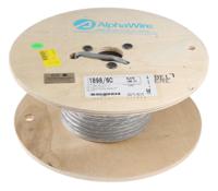 18986c-sl005 Alpha Wire Alpha Essentials Communication & Control Control Cable, 6 Cores, 0.81 mm² 18 AWG, Unscreened, 30 m, Grey