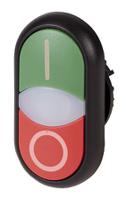 216701-m22s-ddl-gr-x1x0 Eaton RMQ Titan M22 Series Green, Red Momentary Push Button, 22mm Cutout, IP66