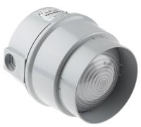 89012055 Werma BWM 890 Series Red Steady Beacon, 12 V dc, 24 V dc, Base Mount, LED Bulb, IP65