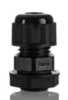 1427ncgm12b Hammond 1427NCG Series Black Nylon Cable Gland, M12 Thread, 3mm min., 7mm max., IP68