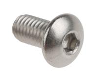 232-8221 RS PRO Stainless Steel Hex Socket Button Screw, ISO 7380, M5 x 10mm