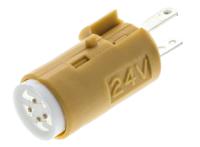 a16-24dy Omron Yellow LED Indicator Lamp, 24V dc