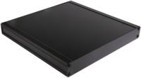188-1259 RS PRO Black Extruded Aluminium Heat Sink Case, IP40, Black Lid, 300 x 300 x 41mm