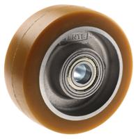 itp-100x40-15-nl40 Tente Yellow Polyurethane Corrosion Resistant Trolley Wheel, 600kg
