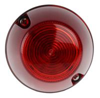 led100-02-02 Moflash LED100 Series Red Multiple Effect Beacon, 20 → 30 V, Surface Mount, Wall Mount, LED Bulb, IP65