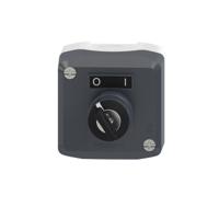 xald144 Schneider Electric XALD NO Control Station Switch 53mm Dark Grey/Light Grey Polycarbonate 68mm I/O 68mm