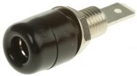 ibu-5568-sw Schutzinger Black Female Banana Socket, 4 mm Connector, Tab Termination, 32A, Nickel Plating