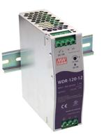 wdr-120-48 MEAN WELL WDR Switched Mode DIN Rail Power Supply, 180 → 550V ac ac Input, 48V dc dc Output, 2.5A Output, 120W
