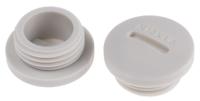865-9773 RS PRO Blanking Plug, M16, 15.7mm Hole Diameter, Nylon 66, 20mm Diameter, Threaded