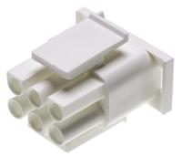 350715-1 TE Connectivity, Universal MATE-N-LOK Male Connector Housing, 6.35mm Pitch, 6 Way, 2 Row