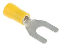 534-474 RS PRO Insulated Crimp Spade Connector, 2.5mm² to 6mm², 12AWG to 10AWG, M6 Stud Size Vinyl, Yellow