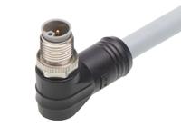 1205000321 Brad from Molex Cordset, 5 Contacts, Cable, M12 Connector, Plug, Male, IP67, 120500 Series