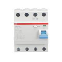 2csf204101r1630-f204a-63003 ABB F200 RCCB, 63A, 4 Pole, 30mA, Type A, 230/400V ac