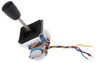 400-123 APEM 2-Axis Potentiometer Joystick Conical, Dual Axis Potentiometric, IP65