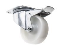 3477uor100p62 Tente Braked Swivel Castor Wheel, 200kg Capacity, 100mm Wheel