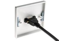919-4078 RS PRO Single Gang 1 Way Female to Female HDMI Faceplate
