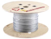 192-957 RS PRO Galvanised Metal Wire Rope, 75m
