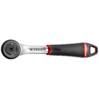 r161b Facom R.161B 1/4 in Square Ratchet with Bi-material Elastomer Handle, 121.2 mm Overall