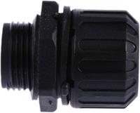 asf16pg11a-awb16 Adaptaflex Straight, Conduit Fitting, 16mm Nominal Size, PG11, Nylon 66, Black IP66, IP67, IP68, IP69K rating