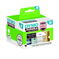2112286 Dymo White Black Print Label Roll, 25mm Width, 25mm Height, 1700Per Roll Qty