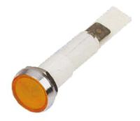 c027500nan Arcolectric (Bulgin) Ltd 0275 Series Orange Neon Panel Mount Indicator, 110V ac, 10mm Mounting Hole Size, Solder Tab