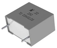 r60mi41004030k KEMET R60 Polyester Film Capacitor, 200 V ac, 400 V dc, ±10%, 1μF