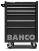 1475k6black Bahco 6 Drawer Solid Steel Wheeled Tool Trolley