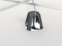 148-00076-spotclip-i-pa66gf15-bk HellermannTyton Lighting Cover for use with Residential Buildings, 90mm Width,82mm Length