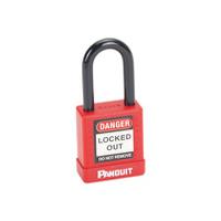 psl-8 Panduit Red 1-Lock Aluminium, Steel Safety Padlocks, 6.6mm Shackle