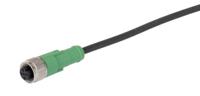 1681606 Phoenix Contact Straight Male 5 way M12 to Straight Female 5 way M12 Sensor Actuator Cable, 1.5m