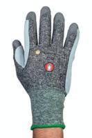 aur01-08 Tornado Aura Grey Yarn Yarn Cut Resistant Gloves, Size 8, Polyurethane Coating