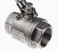 764-4278 RS PRO Stainless Steel Full Bore, 2 Way, Ball Valve, Threaded, BSPP 2in