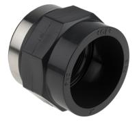 721911011 Georg Fischer Plastic Pipe Fitting, Straight Threaded Socket, Rp 2in to Cement 2in