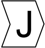 901-10410 HellermannTyton Helagrip Slide On Cable Markers, Black on White, Pre-printed "J", 1 → 3mm Cable,