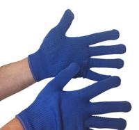 g782-07 Reldeen Blue Polyester Work Gloves, Size 7