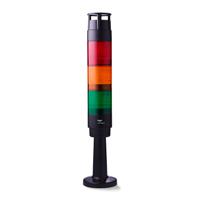 ct5-q10 AUER Signal CT5 Series Amber, Green, Red Signal Tower, 3 Lights, 24 V, Tube Mounted