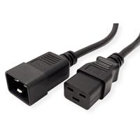 19081562-14 Roline Straight IEC C19 Plug to Straight IEC C20 Socket Power Cable, 2m