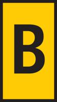 531-15024-hods50-b-pvc-ye HellermannTyton HODS50 Slide On Cable Marker, Black on Yellow, Pre-printed "B", 1.7 → 3.6mm Cable, 531-15024