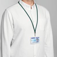 895119 Durable Transparent Polyethylene Name Badge