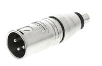 na2mpmf Neutrik AV Adapter, Male XLR to Female RCA
