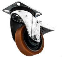 23603-fr LAG Braked Swivel Castor Wheel, 300kg Capacity, 100mm Wheel