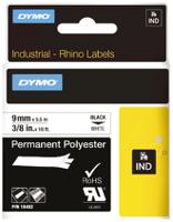 18482 Dymo Black on White Label Printer Tape, 5.5 m Length, 9 mm Width