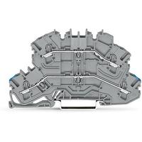 2002-2602 WAGO  TOPJOB S Series Grey, 2.5mm², 2-Level, Push In Termination, ATEX, CSA, IECEx