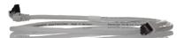 1233160010 Weidmuller, 1m Cat6, Grey RJ45 to Male RJ45 Male, S/FTP Shielded, Terminated LSZH Sheath