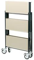 789-8520 RS PRO 3 Shelf Steel Trolley Trolley, 560 x 445mm, 80kg Load