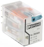 2903659 Phoenix Contact PCB Mount Power Relay, 12V dc Coil, 12A Switching Current, DPDT
