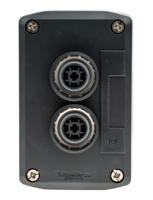 xald214 Schneider Electric Harmony XALD Push Button, IP66, IP67, IP69, IP69K 66mm Grey Polycarbonate 74mm +70°C -25°C