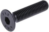 124-7207 RS PRO Black, Self-Colour Steel Hex Socket Countersunk Screw, DIN 7991, M12 x 30mm