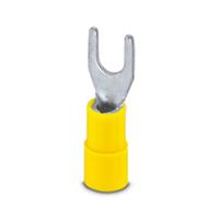 3240043 Phoenix Contact Insulated Fork Terminal, 11AWG to 9AWG Polyamide, Yellow